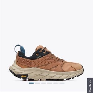 HOKA Women’s Anacapa Low Hiking Boot - Tiger’s Eye Black (brown color)